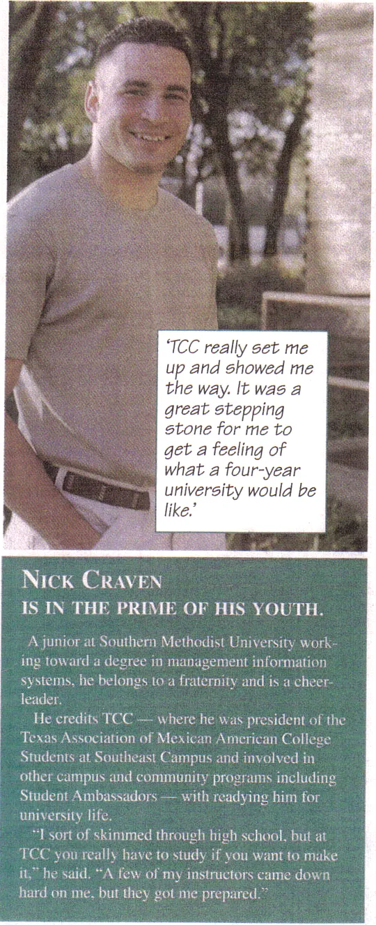 TCC catalog feature: “TCC really set me up and showed me the way.”